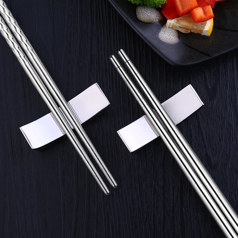 5 пар китайские палочки для еды из нержавеющей стали|square chopsticks|chopsticks metalchinese chopsticks