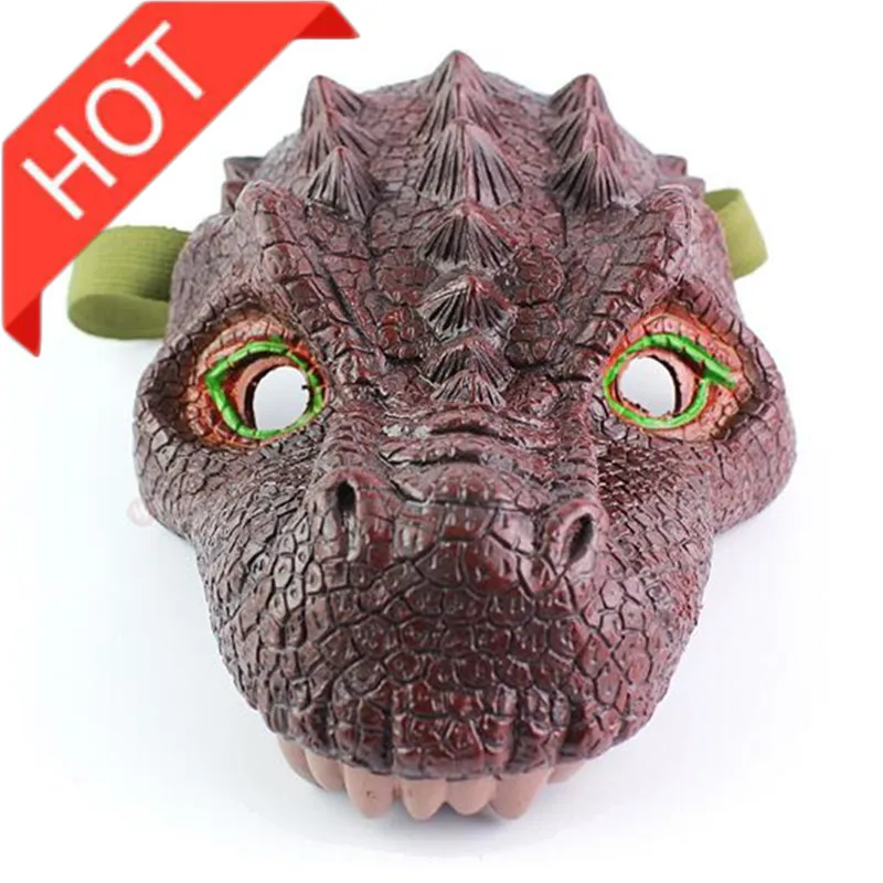  Child animal mask dinosaur Dinosaur Halloween Realistic Dinosaur mardi gras Action Figures Gag Prac