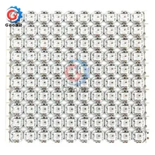 100Pcs DC 5V 3MM x 10MM WS2812B SMD RGB LED Mini PCB Board 5050 Chip Built-in IC-WS2812 Top Quality Full color soft lights a lamp strip Indoor/outdoor LED video irregular screen