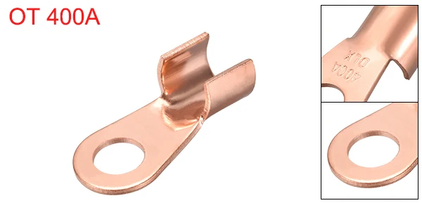 Uxcell Open-End медь обжимной наконечник наконечники OT-100A OT-600A AWG 8-4 батарея кабельный разъем для машины и электрической мощности - Цвет: OT-400A
