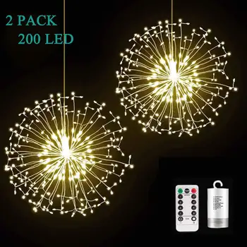 

IP65 8 Modes 180 Batterie Lumières Vacances LED Décor Éclairage Blanc Chaud For Camper Carvan RV Boats Home
