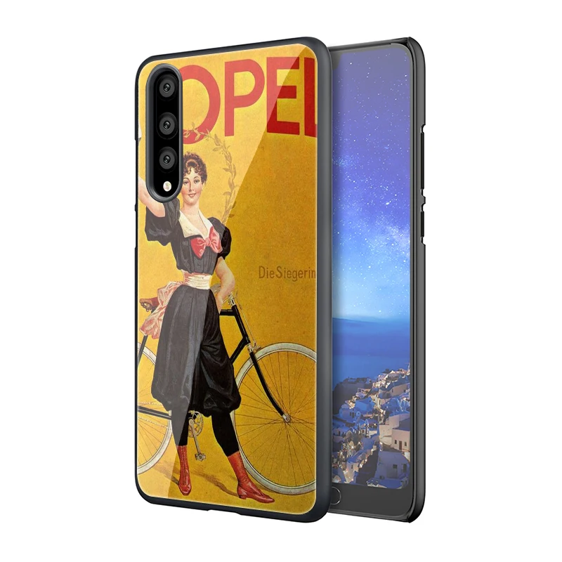 EWAU велосипедный стеклянный чехол для телефона huawei P20 30 P Smart Mate20 pro Lite Honor9 10 Lite