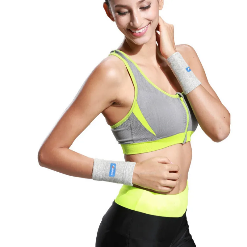

2PCS Sports Sweatband Wristband Wrist Support Running Badminton Basketball Brace Cotton Sweat Wrist Protector Band Wraps Unisex