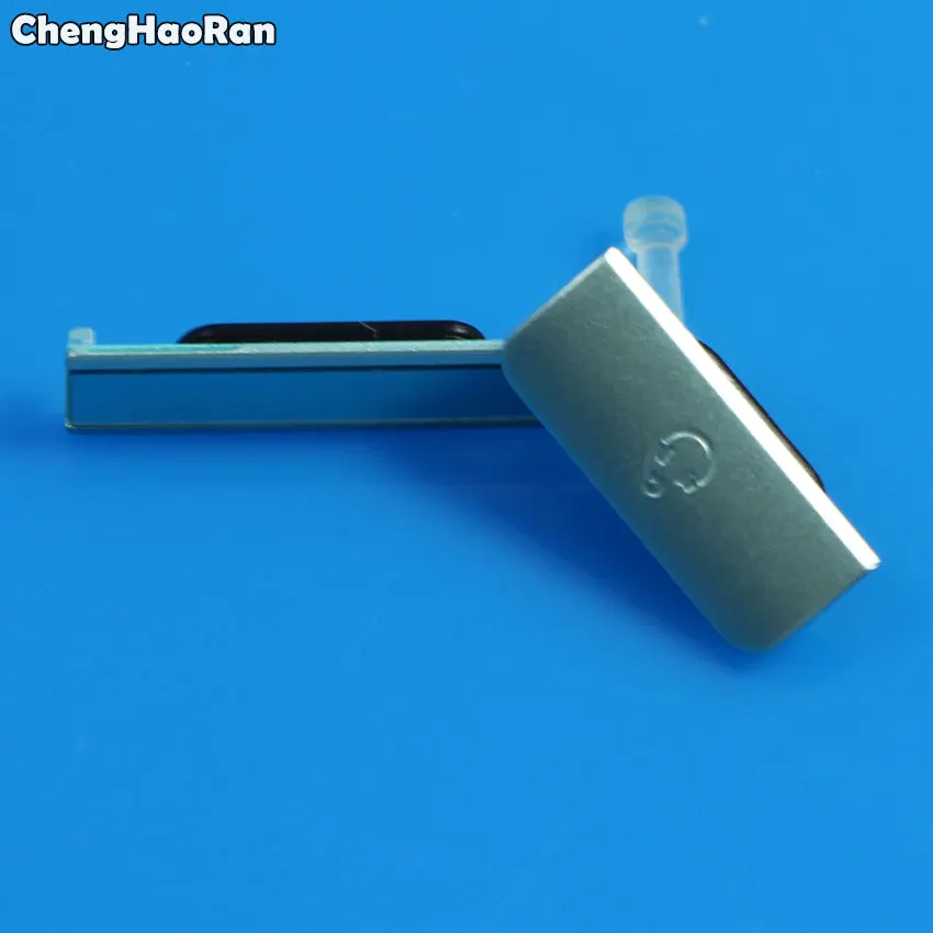 Green ChengHaoRan Micro SD карта пылезащитный Разъем+ слот порт sim-карты колпачки+ зарядный USB чехол для sony Xperia ZR M36h C5502 - Цвет: Green