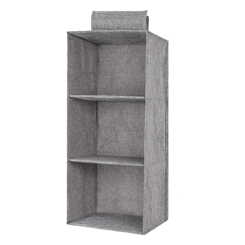Multi-Layer Hanging Drawer Organiser Clothes Wardrobe Shelves Storage Garment Tidy Shoe Gray | Мебель