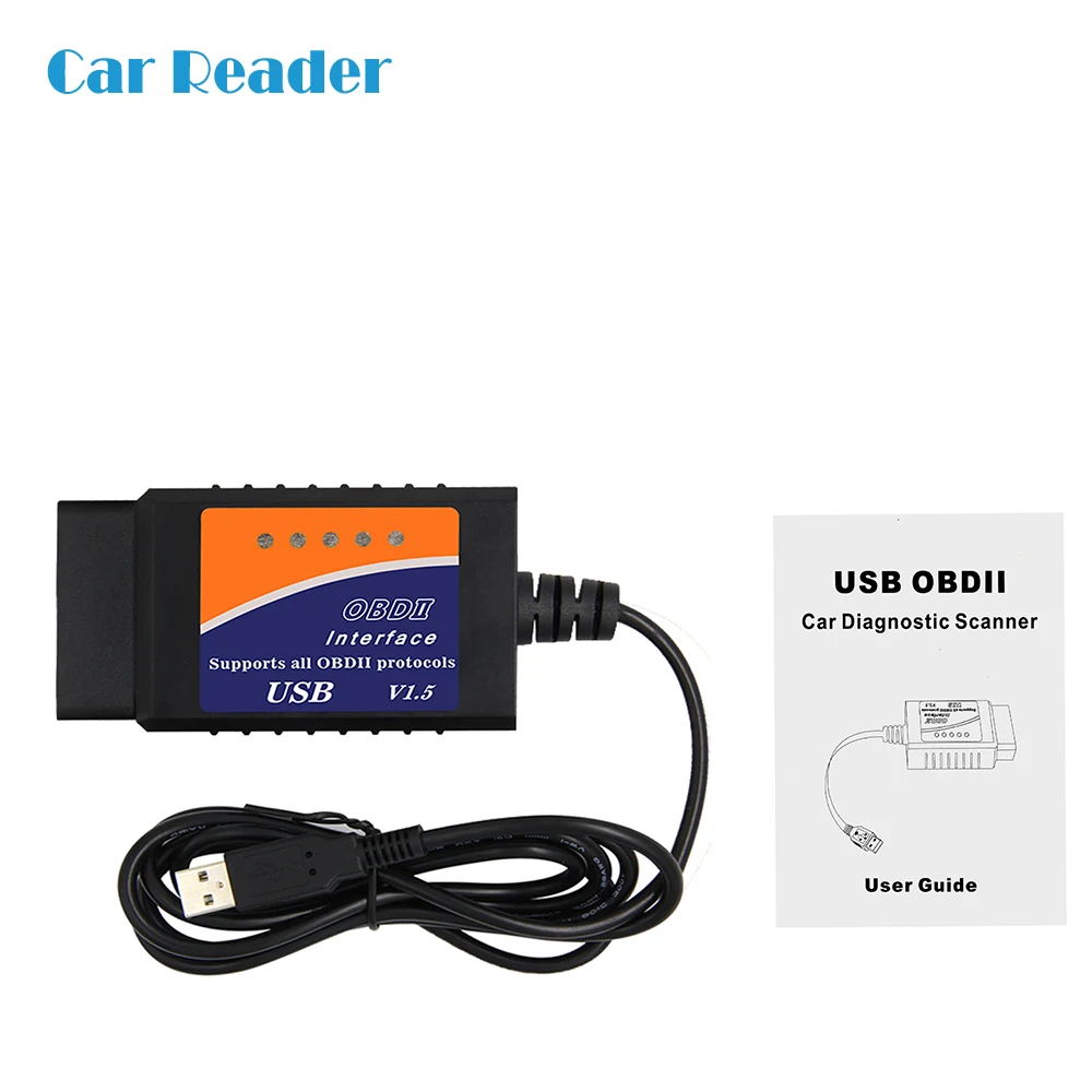 Автомобильный диагностический сканер ELM327 V1.5 PIC18F25K80 USB для FORScan OBD2 OBDII MINI ELM 327
