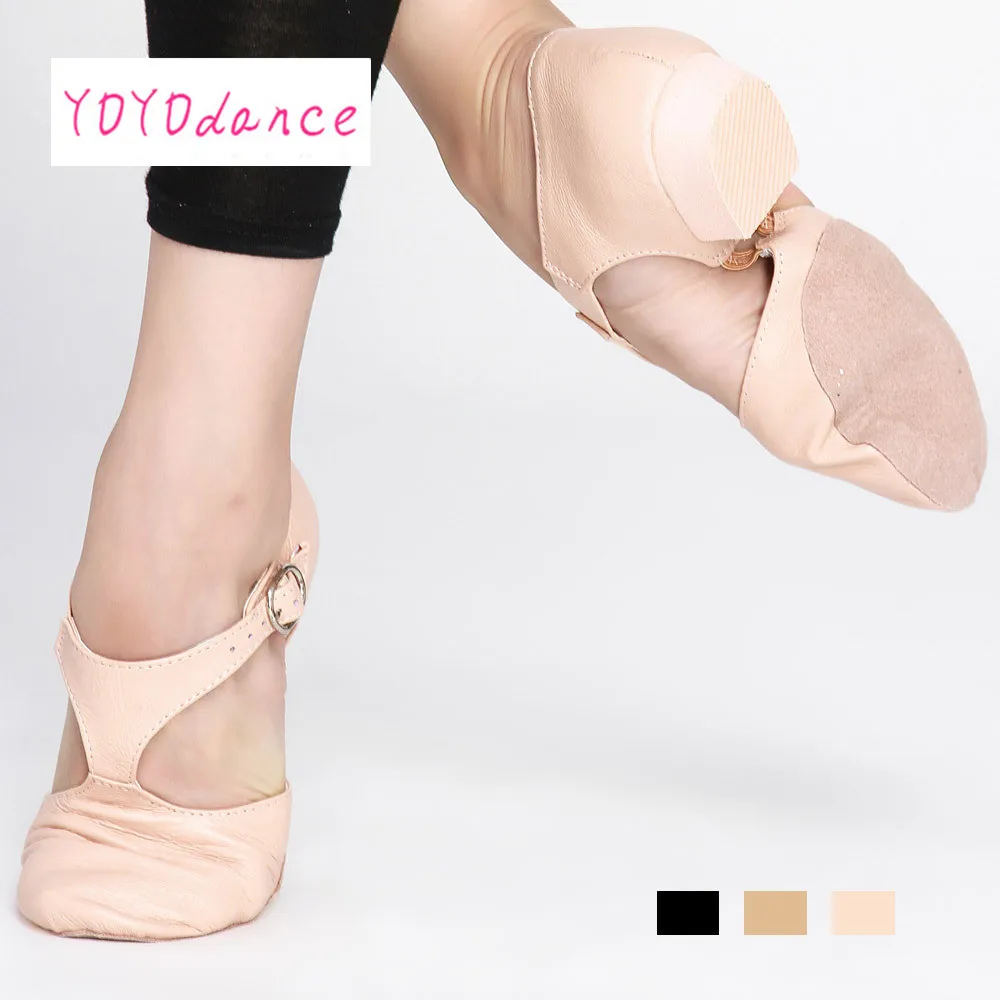 Черные, светло-розовые кожаные танцевальные босоножки для учителя джаза; обувь для учителя; Профессиональные сандалии; обувь для джазовых танцев