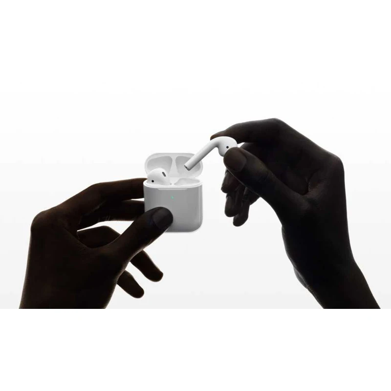 Гарнитура вкладыши Apple AirPods белый беспроводные bluetooth(беспр.кейс в компл