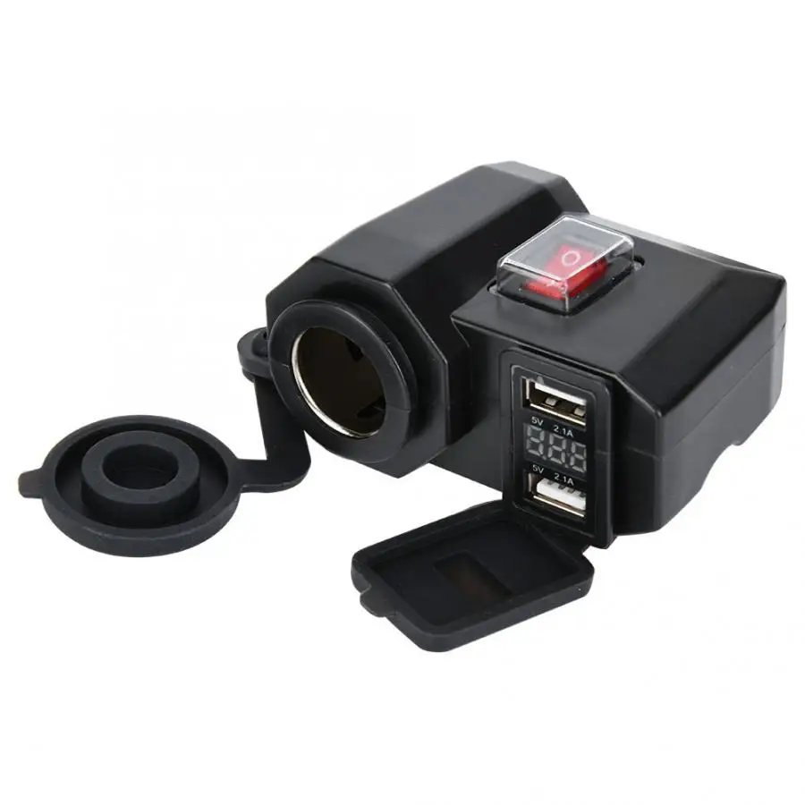 Многофункциональный 3 в 1 12 В USB мотоцикл модифицированный телефон зарядное устройство прикуриватель мотоцикл телефон зарядное устройство, телефон зарядное устройство