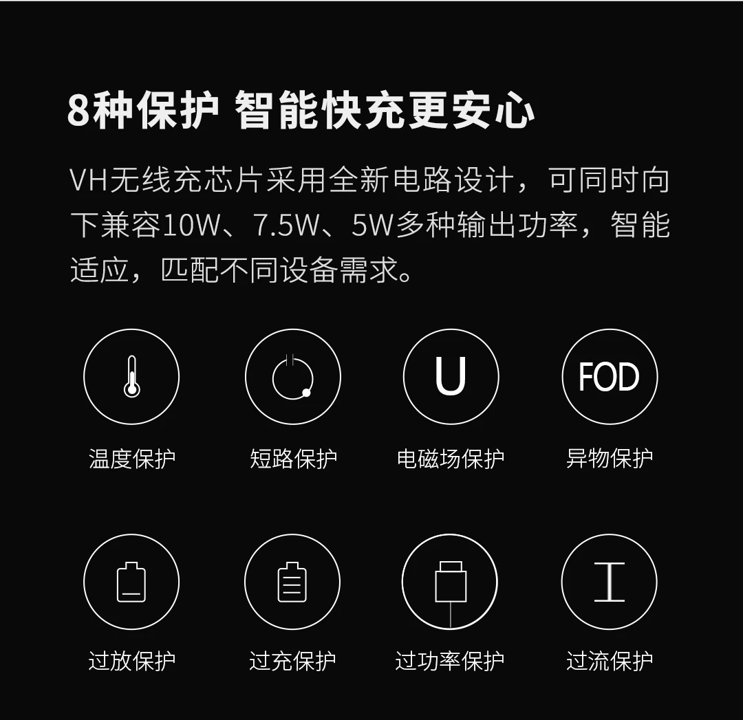 Xiaomi MIjia Youpin VH "набор" настольное Беспроводное зарядное устройство Подставка Беспроводное зарядное устройство/подставка/коробка для хранения три в одном