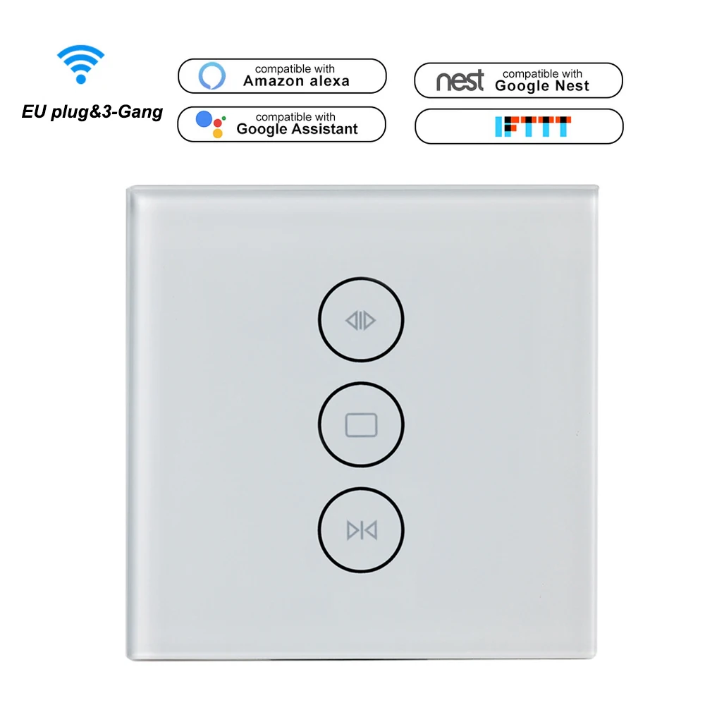 Smart Life Wifi переключатель дистанционного управления Сенсорная панель управления Голосовое управление Синхронизация Смарт-переключатель Tuya для Android iOS - Комплект: for EU