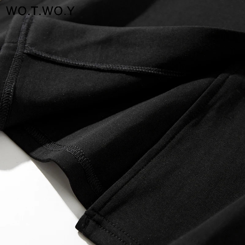 WOTWOY x YiYiYouni осенне-зимнее женское платье,, повседневное, хлопковое, с карманами, с принтом, прямое, до середины икры, с капюшоном, женское платье, женская мода