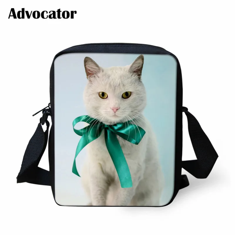 ADVOCATOR BAG Милые сумки-мессенджеры с 3D изображением кота для девочек, сумки через плечо для подростков, дизайнерские сумки для женщин, ручная сумка, Детская плечевая сумка Mochila - Цвет: ADVOCATOR BAG