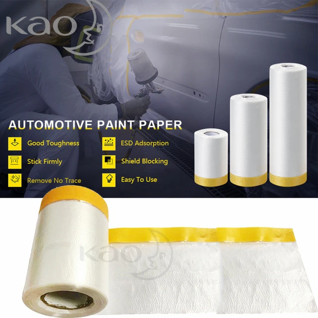 Paint Masking Paper Selfadhesive Masking Paper MultiPurpose Tape And Drape Painting Protection