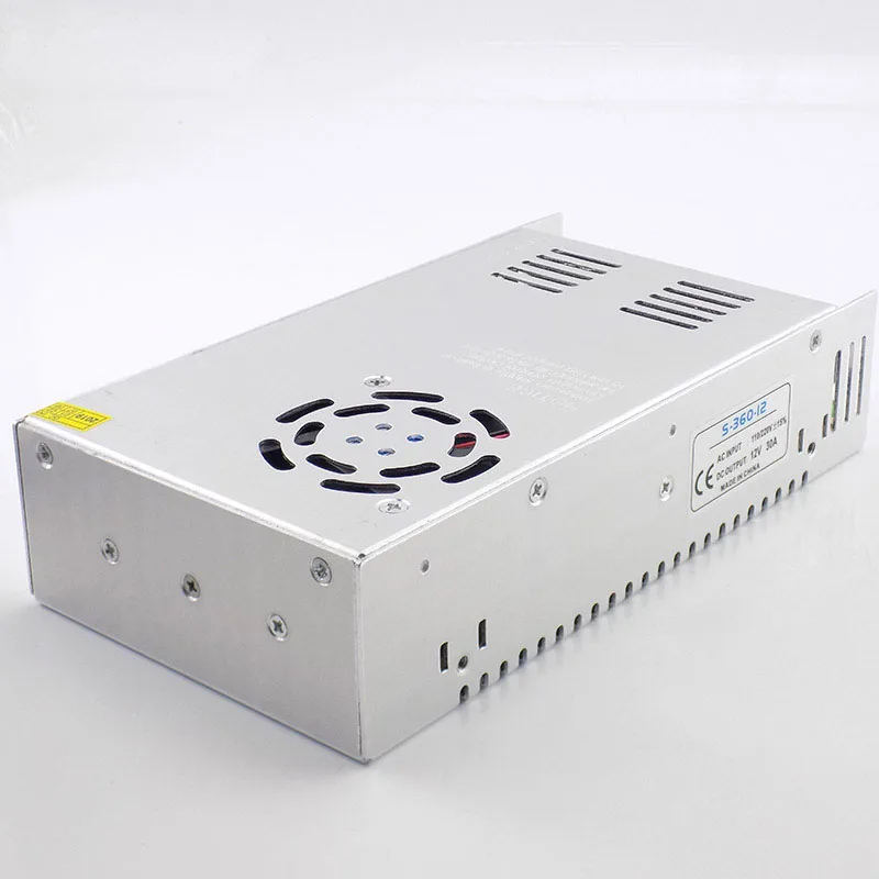 Светодиодный драйвер питания AC100V-265V к DC 12 В 30A трансформатор освещения CCTV, Питание Камеры Драйвер адаптер конвертер переключатель K09