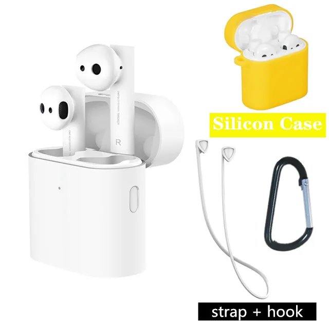 Yellow Box Lanyard Xiao mi Airdots Pro 2 Air 2 mi True беспроводные наушники 2 TWS Bluetooth гарнитура 2 Smart Голосовое управление LHDC Tap управление Dual mi C ENC - Цвет: Yellow Box Lanyard