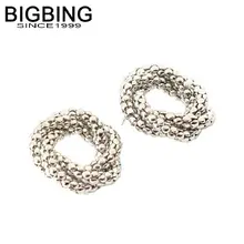 R344, BIGBING, ювелирное изделие, модная Серебряная цепочка, круглые серьги, серьги-гвоздики, модные женские серьги, высокое качество