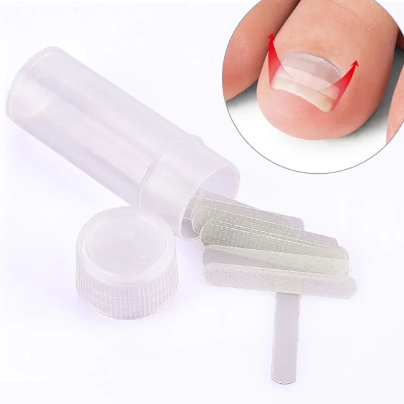 

10Pcs/Box Ingrown Toenail Correction Tool Nail Treatment Elastic Patch Sticker Straightening Clip Brace Pedicure Tool