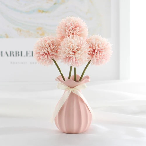 Pink bottle ping p Имитация по всему небом звезда искусственный букет Бытовая Гостиная Украшение стола набор кастрюль декоративная ваза для цветов - Цвет: Pink bottle ping p