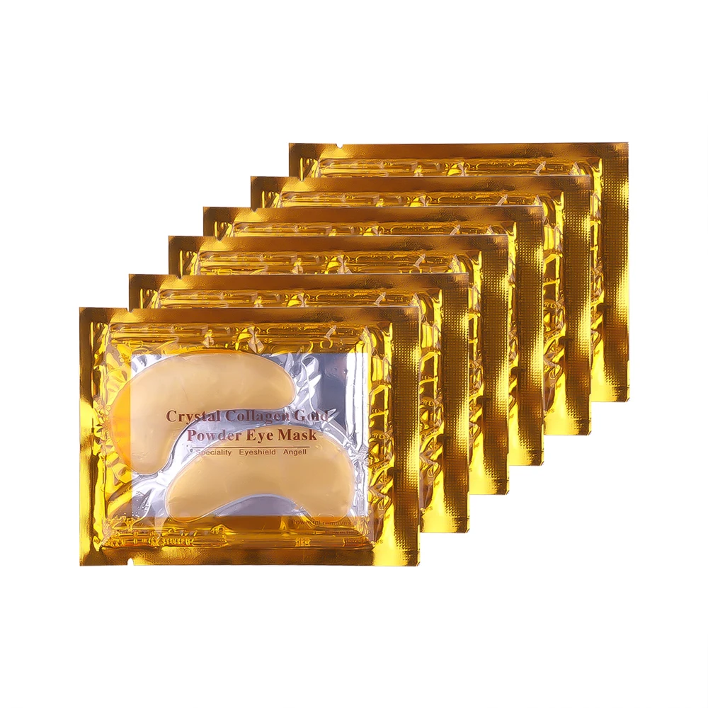 gold 12pcs 60 шт. восстанавливающие патчи для глаз с гиалуроновой кислотой для удаления темных кругов увлажняющая маска для глаз с кристаллом коллагена гелевая маска для ухода за кожей глаз - Цвет: gold 12pcs