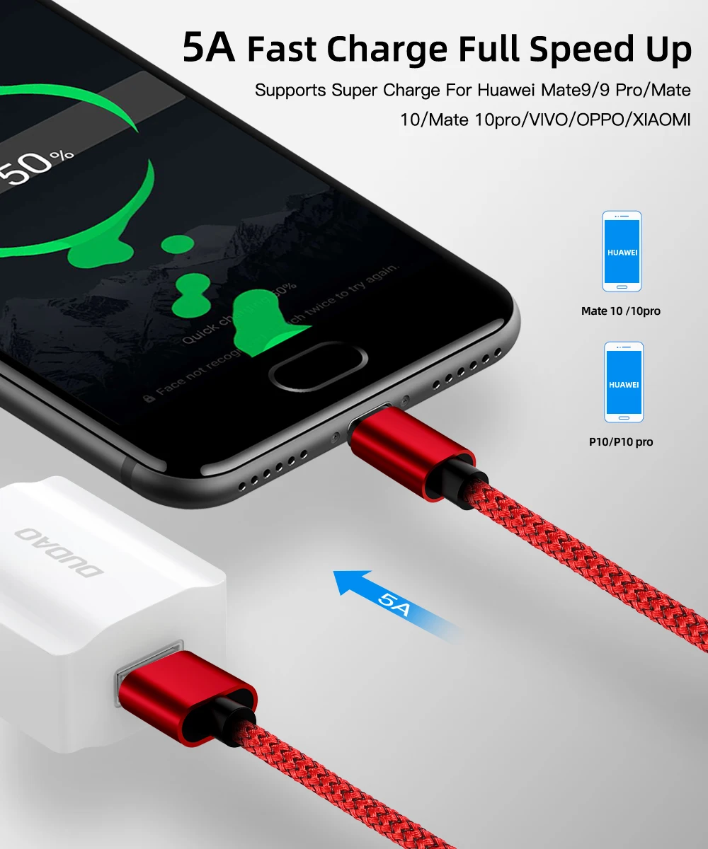 USB C кабель 5A Super charge type C кабель для huawei p20 lite Xiaomi Быстрая зарядка быстрое зарядное устройство кабель для samsung S9 8 Note 9