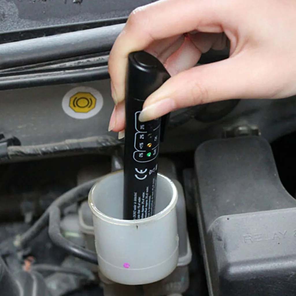 Car Vehicle Brake Fluid Oil Moisture Liquid Quality 5 LED Pen Tool Car Vehicle Brake Fluid Oil Moisture Liquid Quality 5 LED Pen Tool