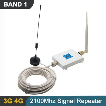 

2100Mhz CellPhone Signal Repeater Set 3G Band 1 Mobile Phone Cellular Signal Range Extender Booster Amplifier with Antenna