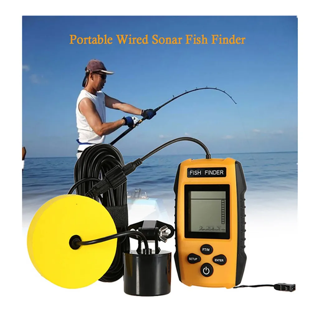 Freshwate-r Fish Finde-r электрическая лодка глубина рыбалки беспроводной локатор Tracke-r