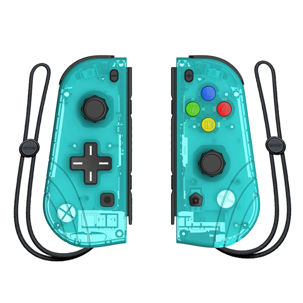 Clear Игровой коммутатор беспроводной контроллер для NS Switch JoyCon контроллер левый и правый сменный джойстик игровая ручка для геймеров - Цвет: Clear
