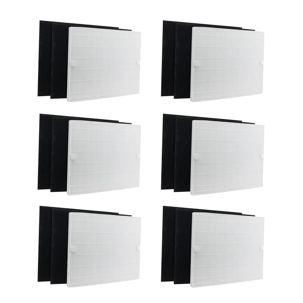 HEPA Filters & Carbon Filter Replacement Spare Parts Set for Coway AP-1512HH