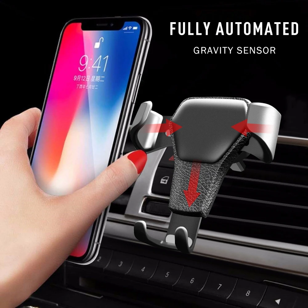 Автомобильный держатель для телефона Gravity индукционный на вентиляционное