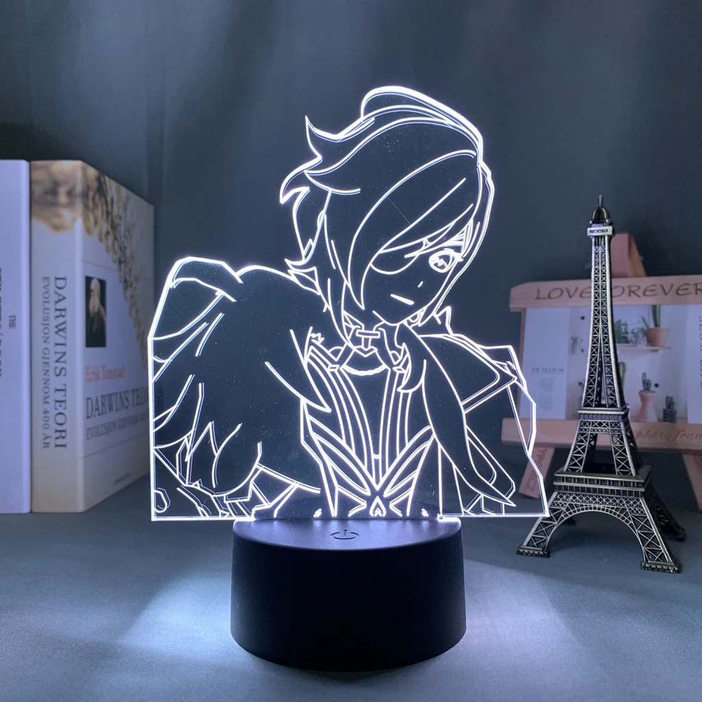Acrylic Led Lamp Genshin Impact Kaeya Led Light Game night stand lamps