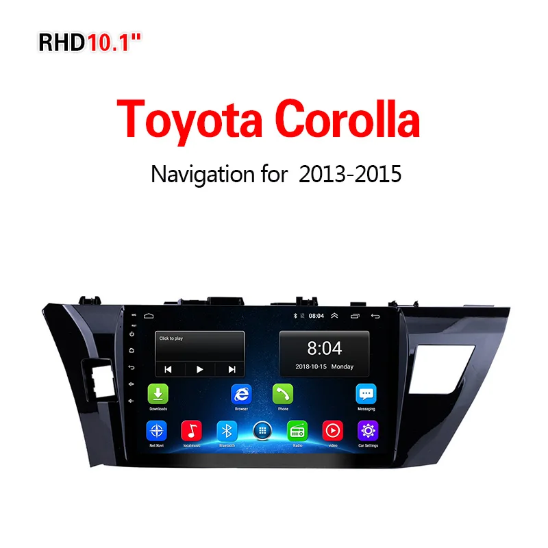 Lionet gps навигация для автомобиля Toyota Corolla 2013- 10,1 дюймов RT1039Y - Размер экрана, дюймов: 4G2G32G