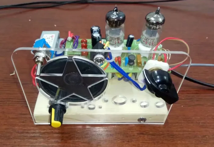 Bile Radio Head FM FM Two-lamp Super Regenerative Tube Radio 6J1+6J1 Driver Speaker