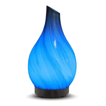 

100ml Aroma Diffuser Ultrasonic Air Humidifier 7 Color Changing Lights Wood Grain Atomizer Aromatherapy Essential Oil Diffuser