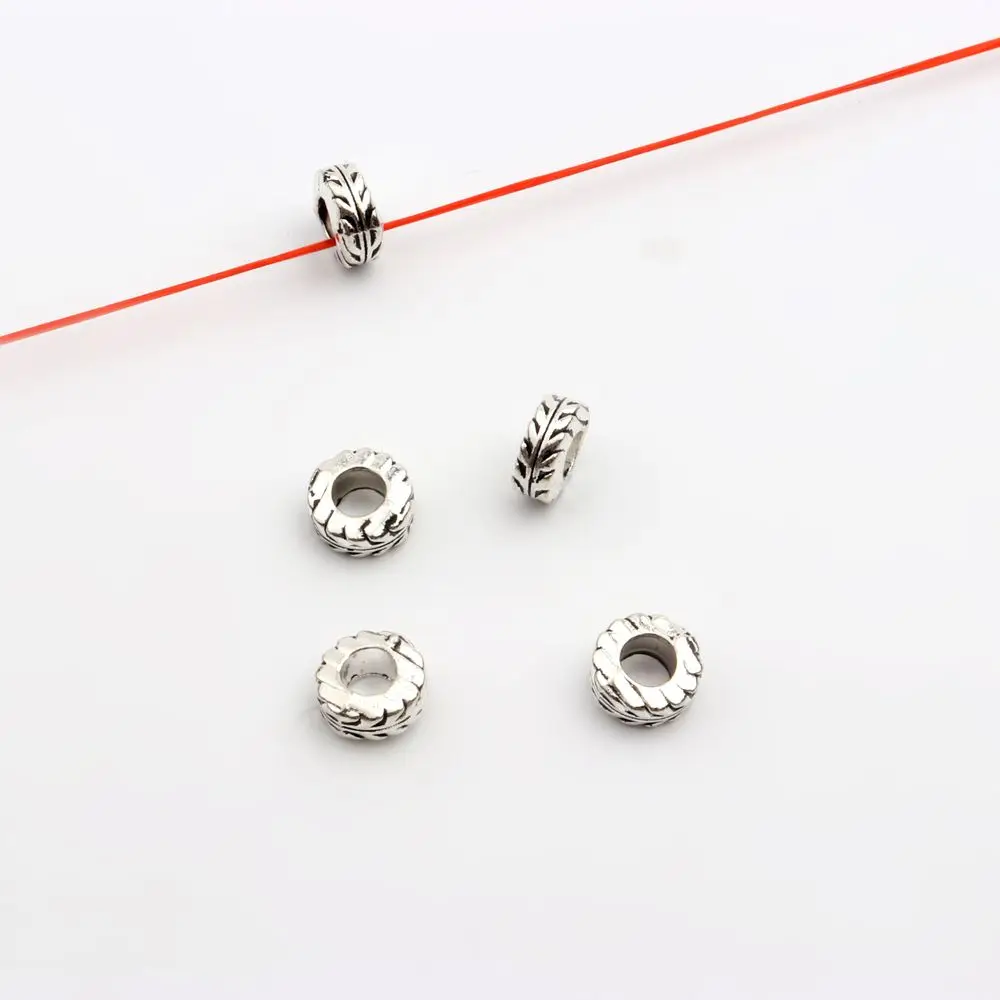 50 100 stücke Mixed Antike Silber Farbe Spacer Lose Metall Perlen Für Schmuck Machen Diy Zubehör Großhandel Suply – Detail 21