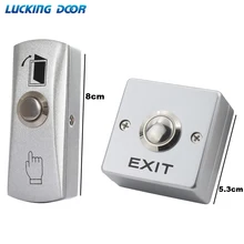 Zinc Alloy GATE DOOR Exit Button Exit Switch For Door Access Control System Door Push Exit Door Release Button Switch raykube r ds1 wireless door sensor with exit button locked