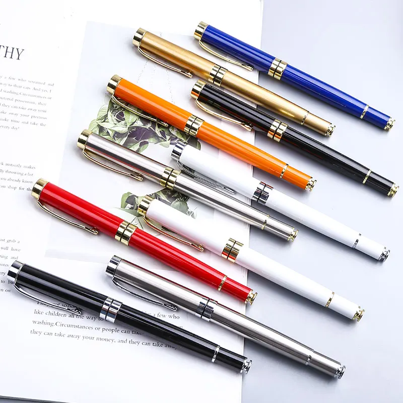 Luxury Roller Ball High Quality Black Signature Gel Pen Business Office School Stationery Personalise Custom Logo Stationary Kit