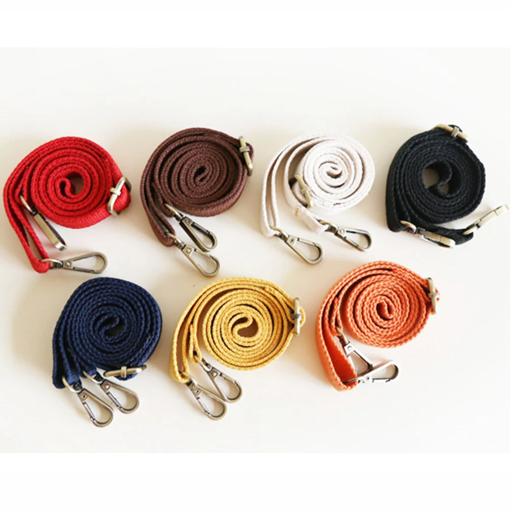 Correa de lona ajustable para mujer, 1 Uds., 130x2cm, correa de bolso de hombro de repuesto, bandolera