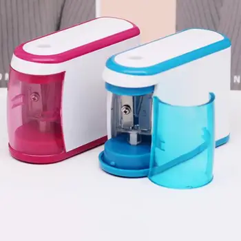 

1Pc Portable Durable Electric Automatic Pencil Sharpener Fast to Sharpen Students School Office Stationery Safe to Use