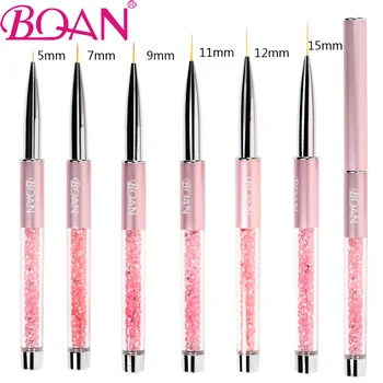 

BQAN Nail Brush Nail Art Design UV Gel Polish Drawing Painting Gel Brush 6#8# Liner Nail Oval Head Manicure DIY Pen Nail Tool