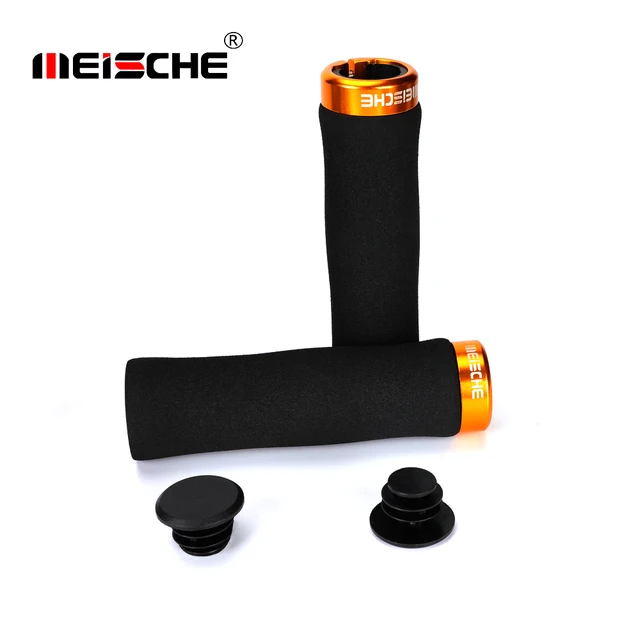 Litepro Bike Grips Bicycle mtb Grips Ultralight Handlebar Grips Bicycle Locking Sponge Hand Grip Bicycle Goods Bike Accessories Meische gold grips