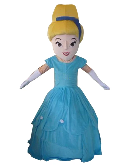 

Halloween Princess Cinderella Mascot Costume Adult Top Quality Cartoon Cinderella Mascot Costumes Outfits for Christmas Party