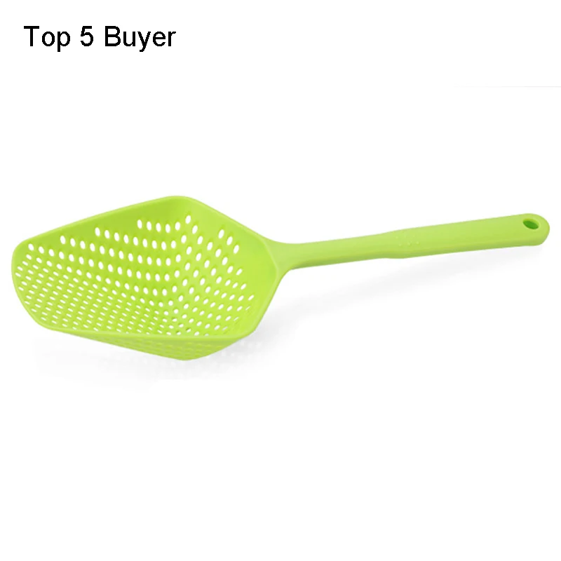 Top 5 Buyer Green Кухонная утварь-гаджет, аксессуары, не прилипающие дренажные дуршлаги, лопата, ситечки, овощи, вода, утечка, кухонные принадлежности для приготовления пищи - Цвет: Top 5 Buyer Green