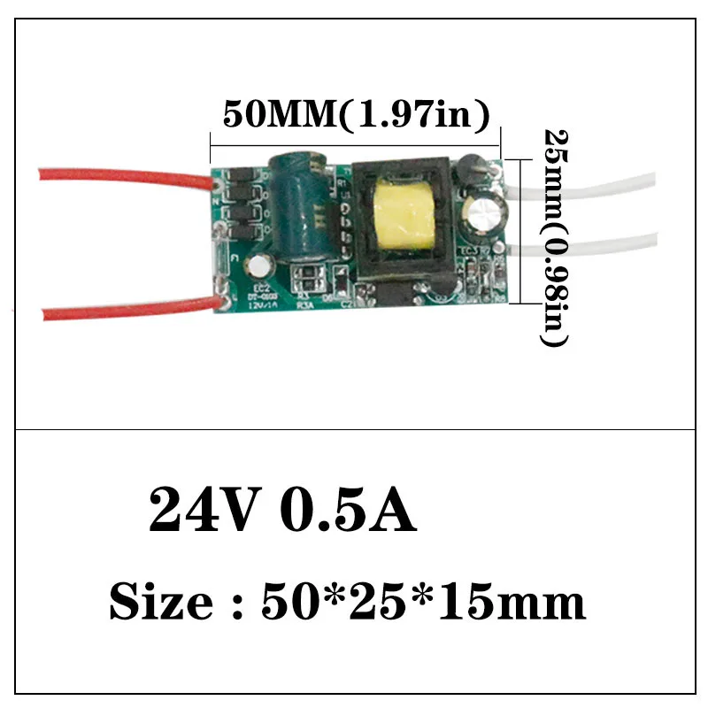 DC24V 1A 1.5A 0.5A 12 Вт 24 Вт 36 Вт Светодиодный драйвер светодиодный Питание 12V светильник трансформаторы 24V Вольт светодиодный s