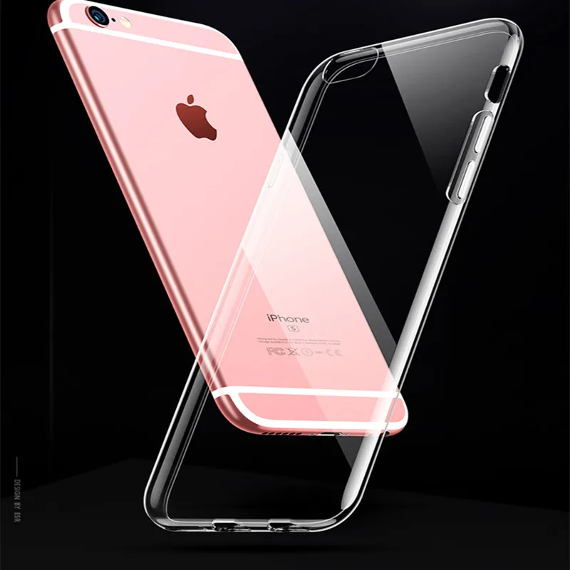 Тонкий мягкий чехол для iPhone 11 7 8 6 6s Plus, жидкий силиконовый чехол, цветной официальный силиконовый чехол для iPhone 11 Pro Max X Xs Max XR - Цвет: Transparent shell