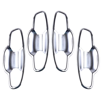

8pcs Door Handle Bowl Cup Cover Trim Molding Styling Car Silver Plastic Fit For Kia Sportage QL 2017 2018 2019 2020