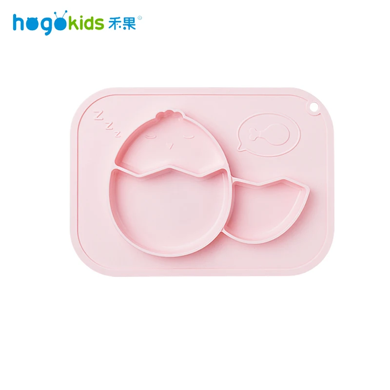 Hogokids силиконовые тарелки Детские тарелки детская посуда детская миска для кормления набор посуды Подарочная коробка