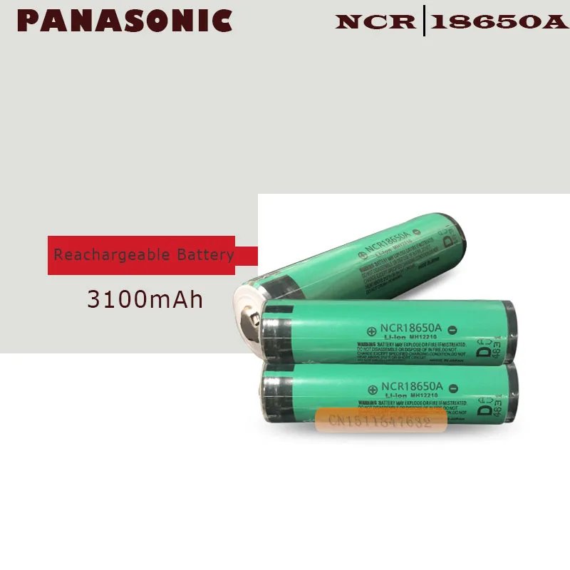 100% Новый Panasonic оригинальный NCR18650A 3 7 в 3100 мАч 18650 литиевая аккумуляторная батарея