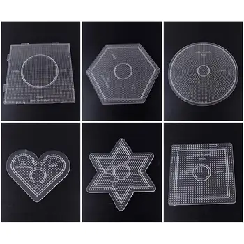 

2.6mm Large Square Hexagon Round Fuse Beads Pegboard Kids DIY Crafts Accessory